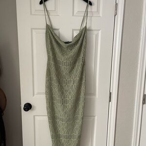 Pretty little thing green dress